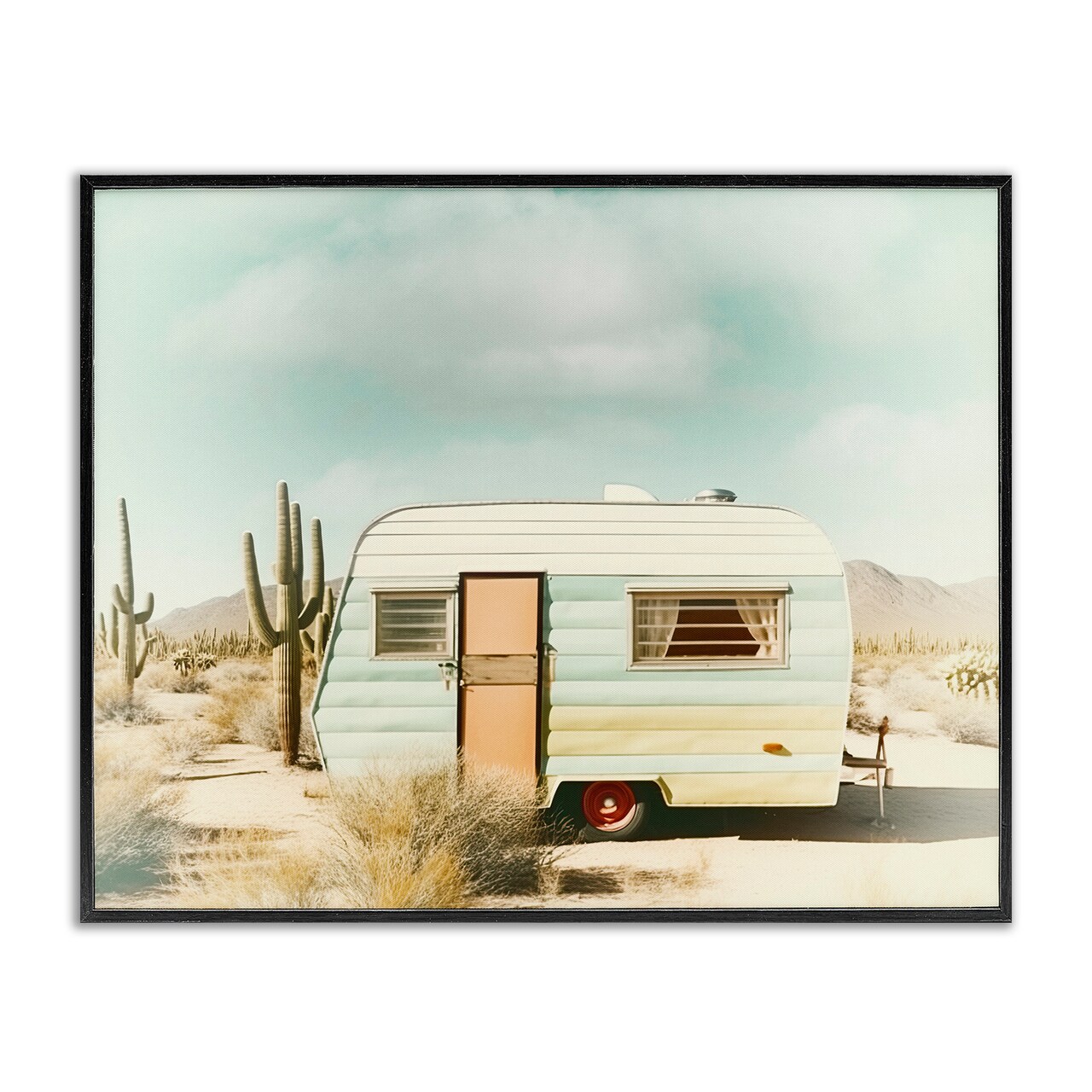 Stupell Industries Desert Trip Vintage Framed Giclee, design by Decent Exposures